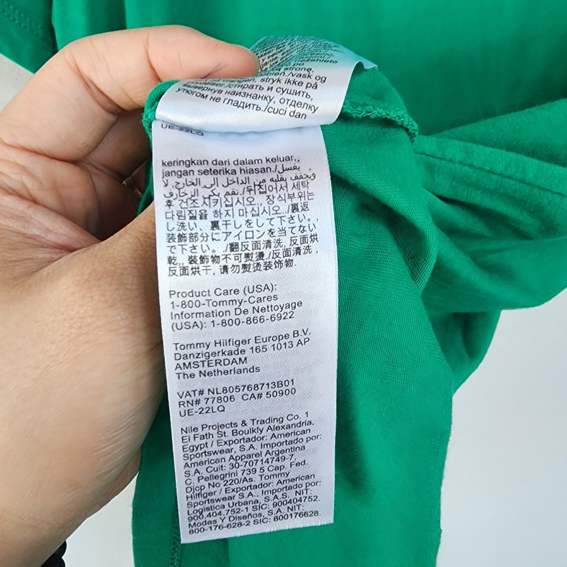타미힐피거 그린 반팔티셔츠 상품이미지6