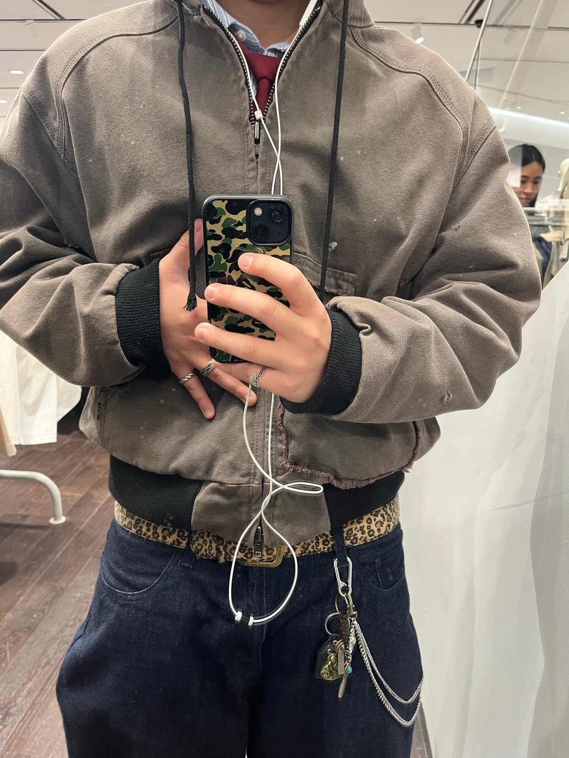 Etce vintage work hood jacket M사이즈 상품이미지3