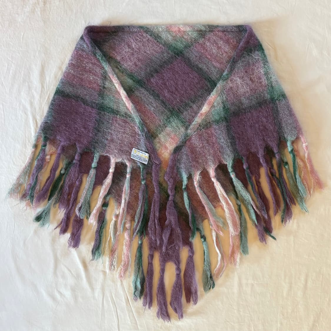 80s 호주 St. Albans 모헤어 숄 머플러  상품이미지1