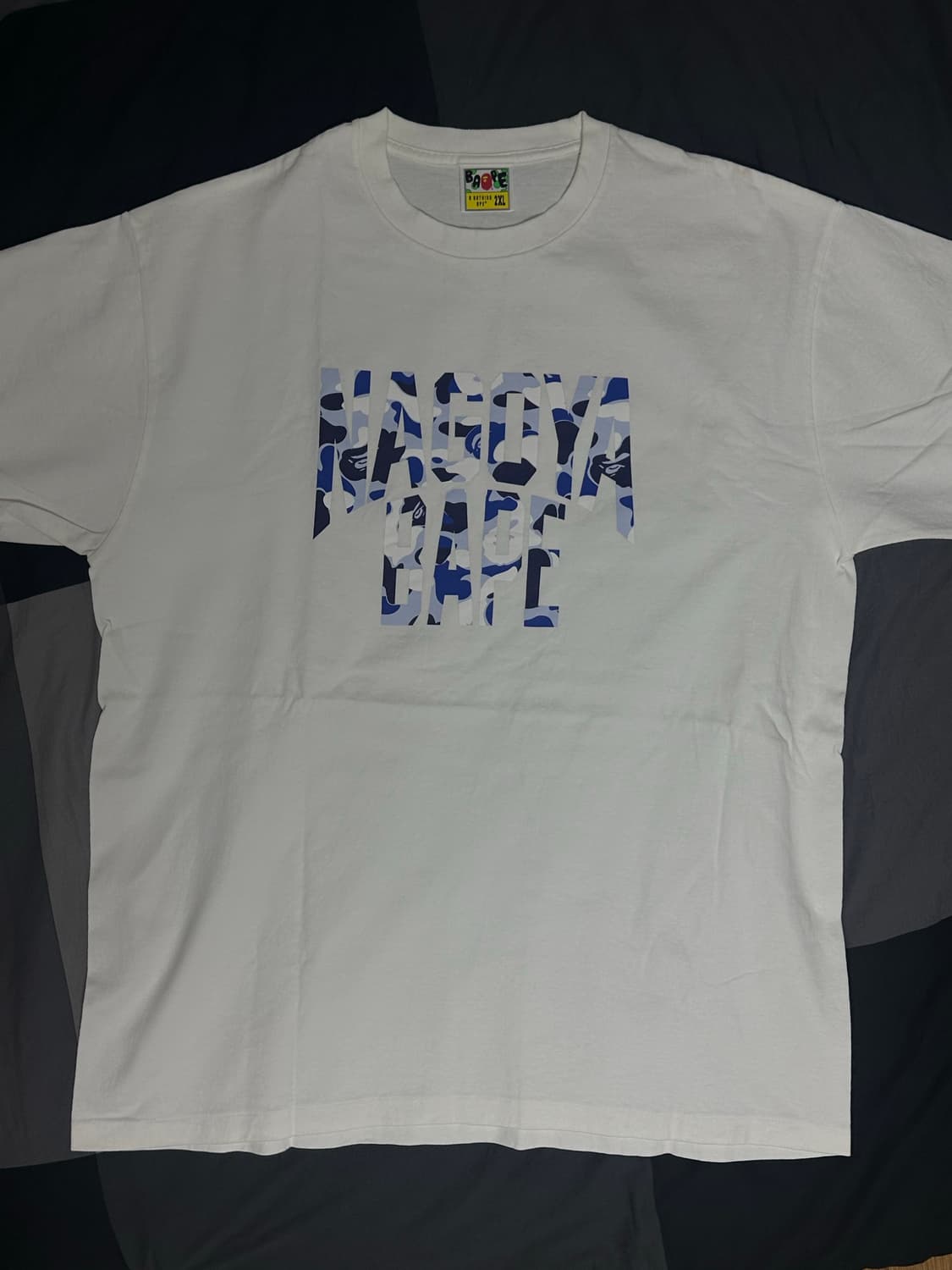 베이프 나고야 반팔티 블루 화이트 2XL 상품이미지2