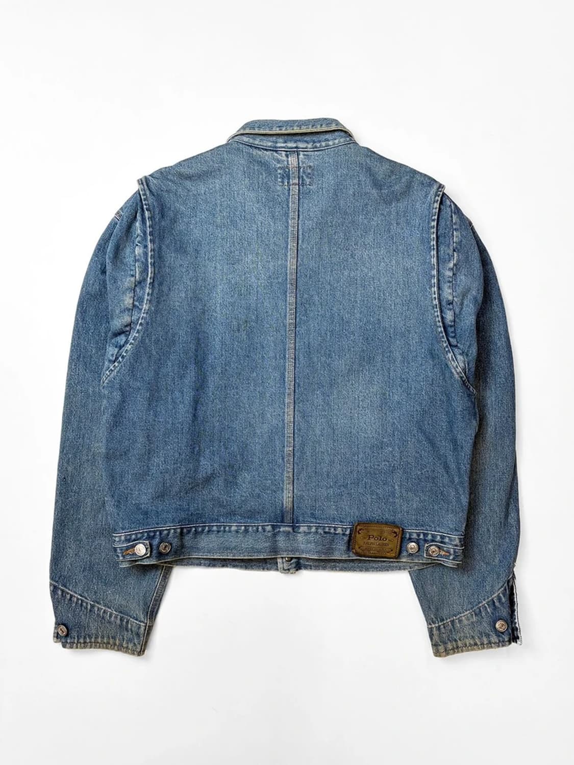 폴로 랄프로렌 90s USA 덩가리 트러커 숏 데님 자켓 PN5079 상품이미지4