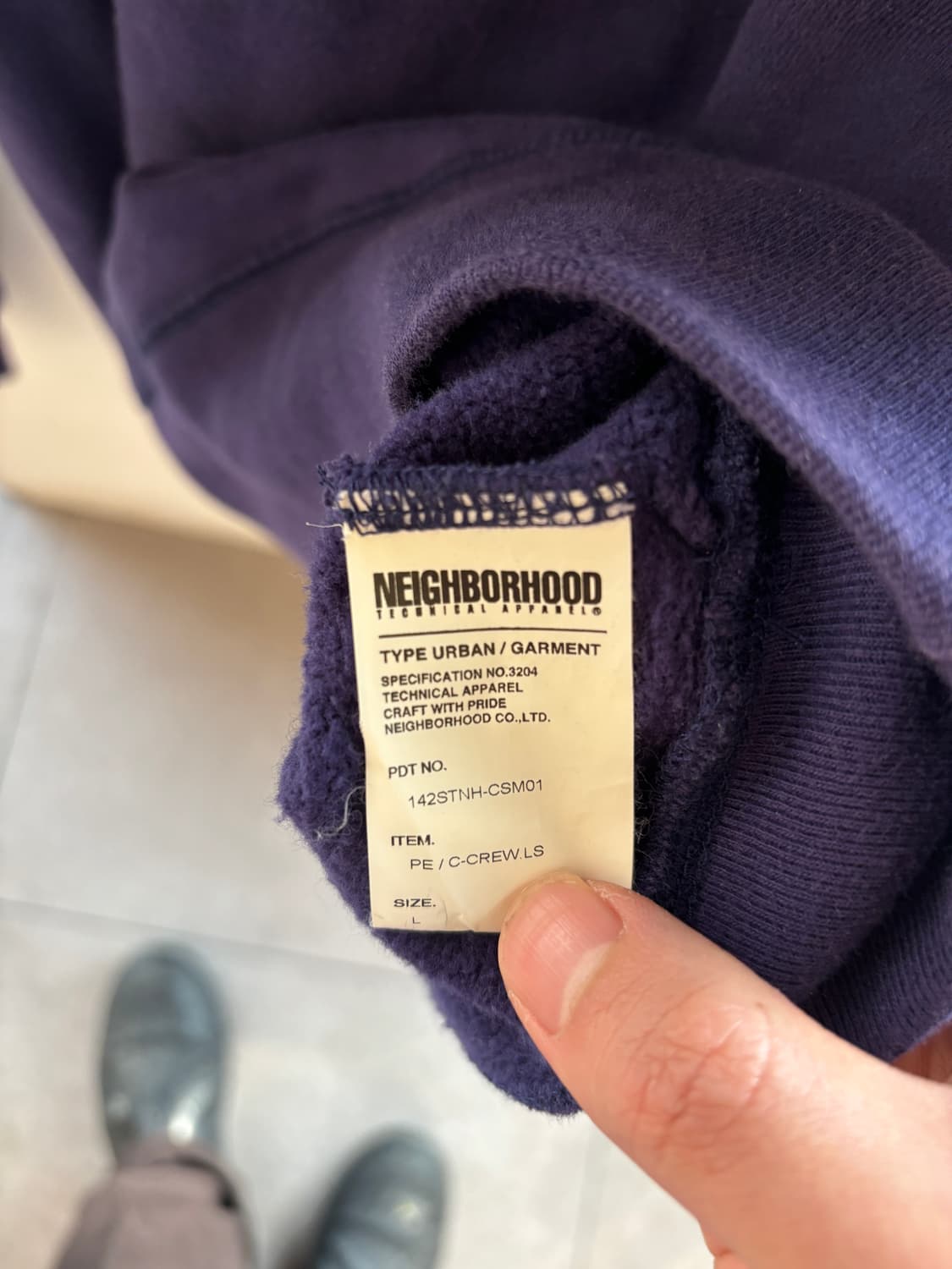 네이버후드 밀리터리스웻셔츠 L 상품이미지5