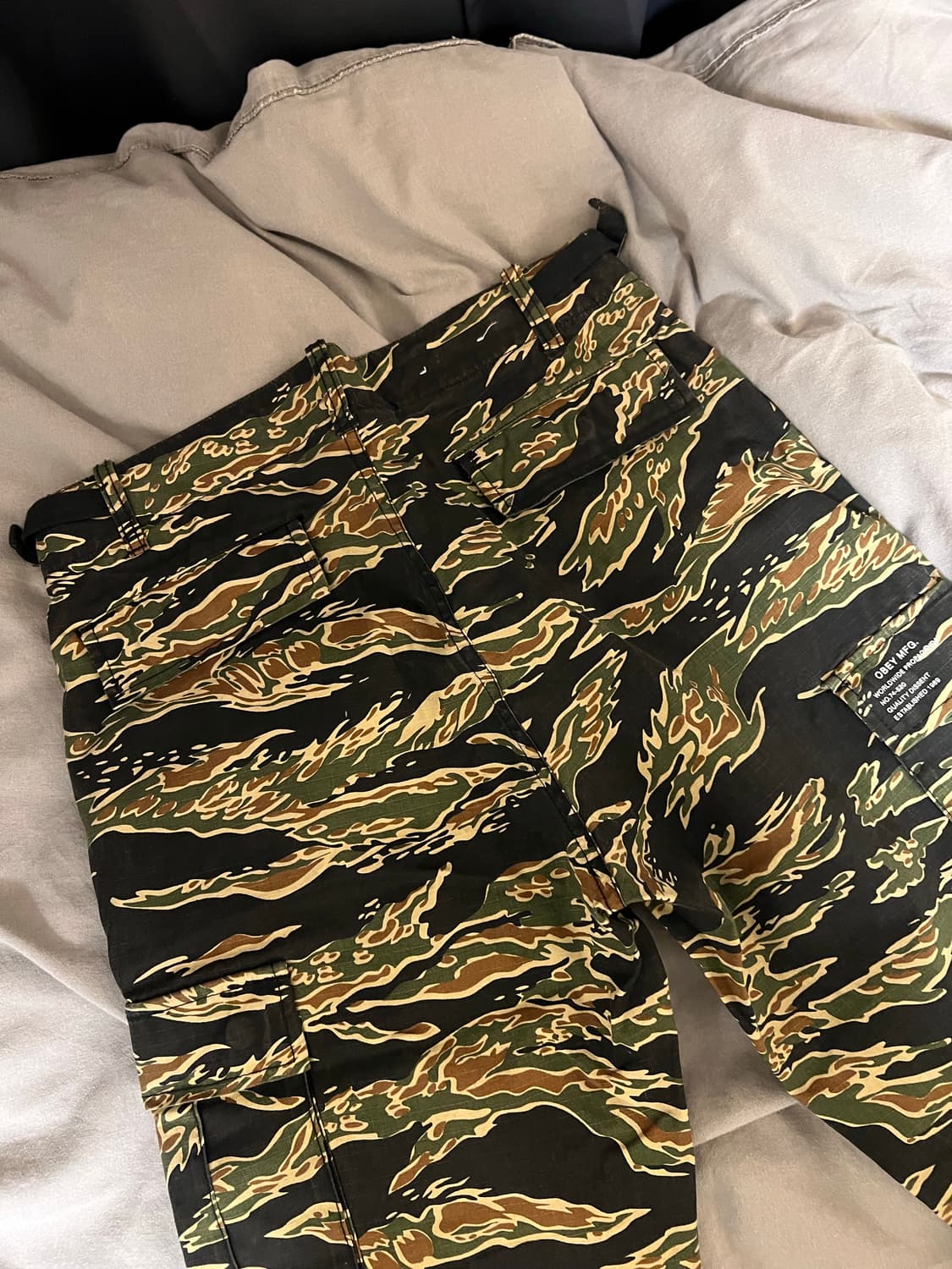 오베이 obey 타이거 카모 카고바지 28 상품이미지5