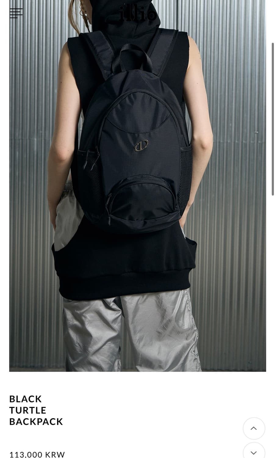 일리오 BLACK TURTLE BACKPACK 상품이미지3