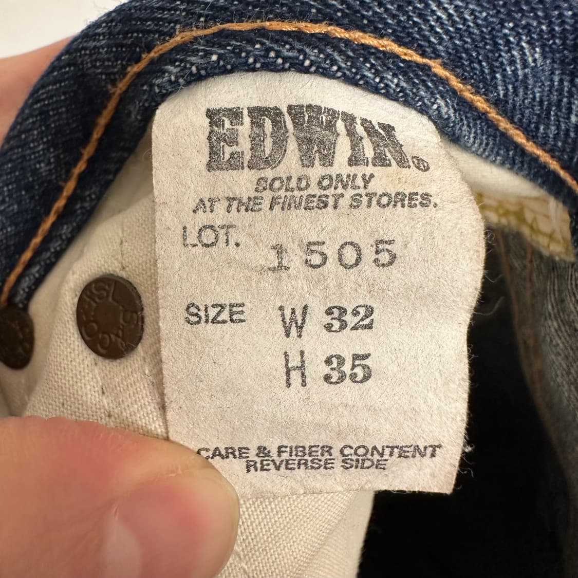 90‘s 에드윈 재팬 셀비지 데님진 상품이미지9