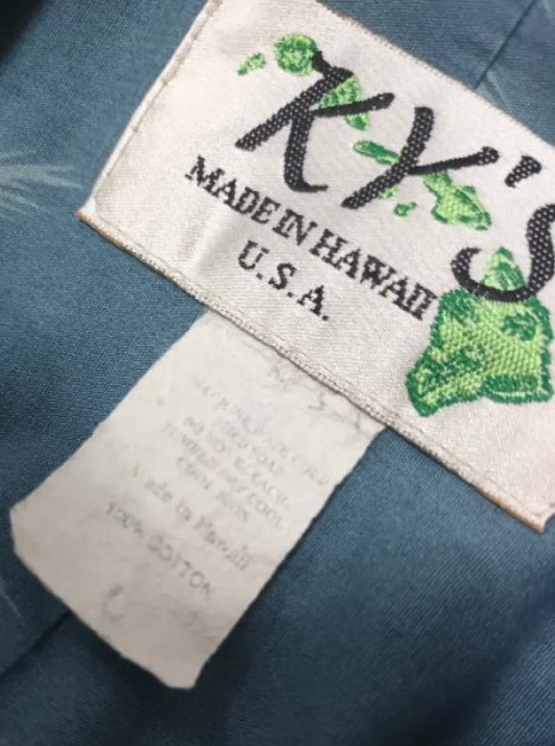 KY's 남성 블루하와이안반팔셔츠 상품이미지5