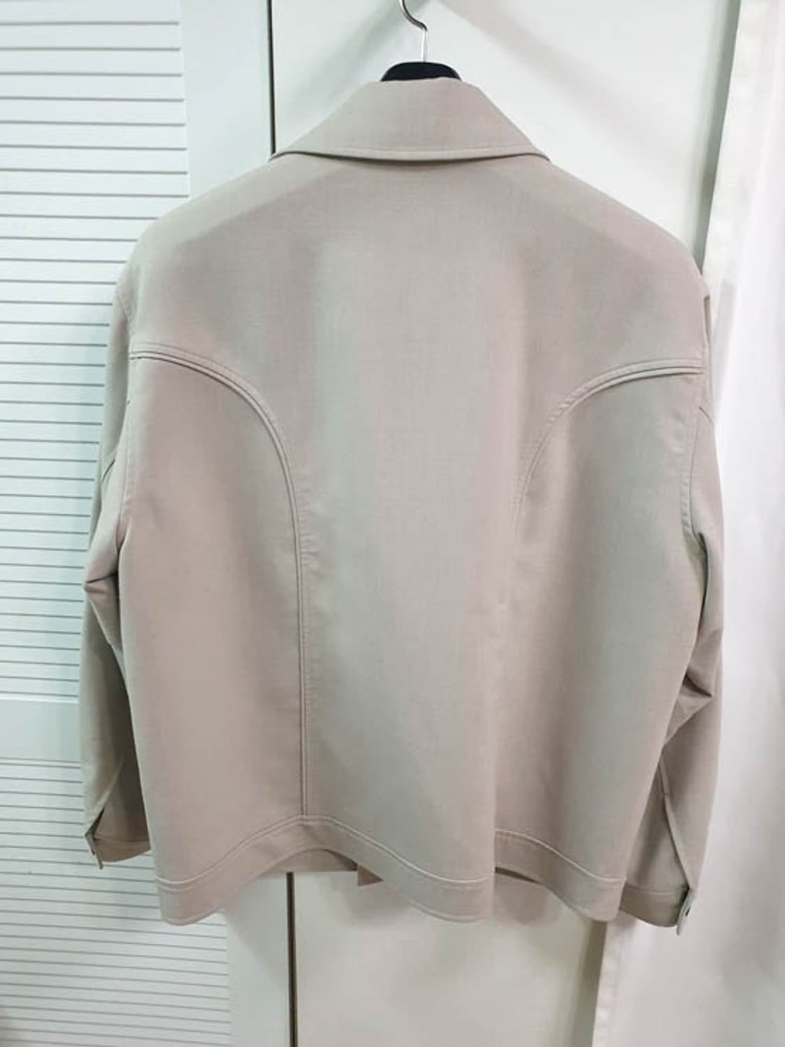 MMGL 엠엠지엘 미니멀 울 블루종 그레이 베이지 4 상품이미지3