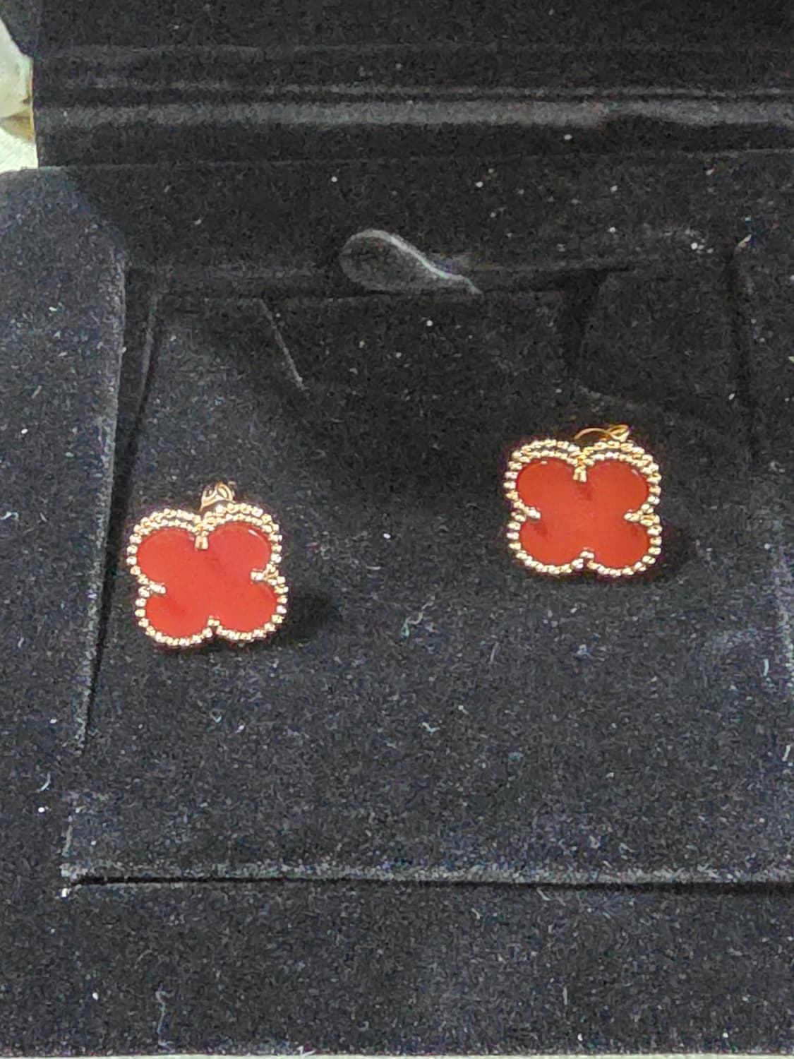 반클리프 빈티지 귀걸이(레드) 상품이미지1