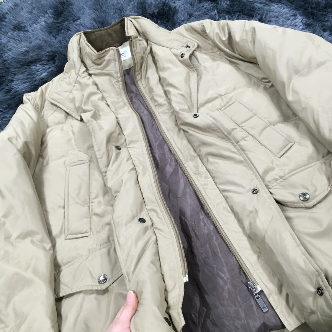 투티/0344 BRITISH HORSE RIDING 레이어드 패딩 빈티지 상품이미지5