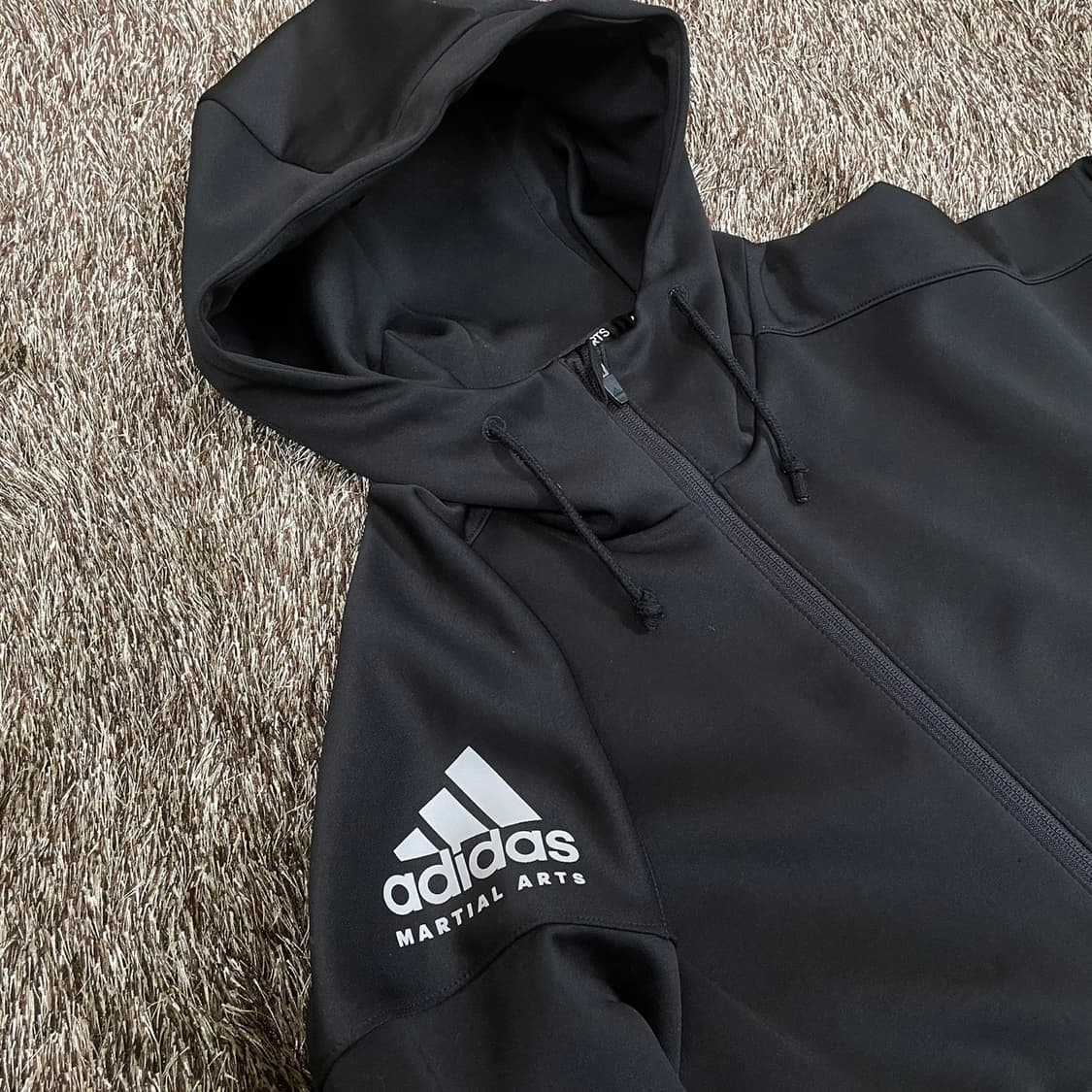 아디다스 adidas 블랙 마샬야츠 후드 져지 트랙자켓 L (100) 상품이미지4