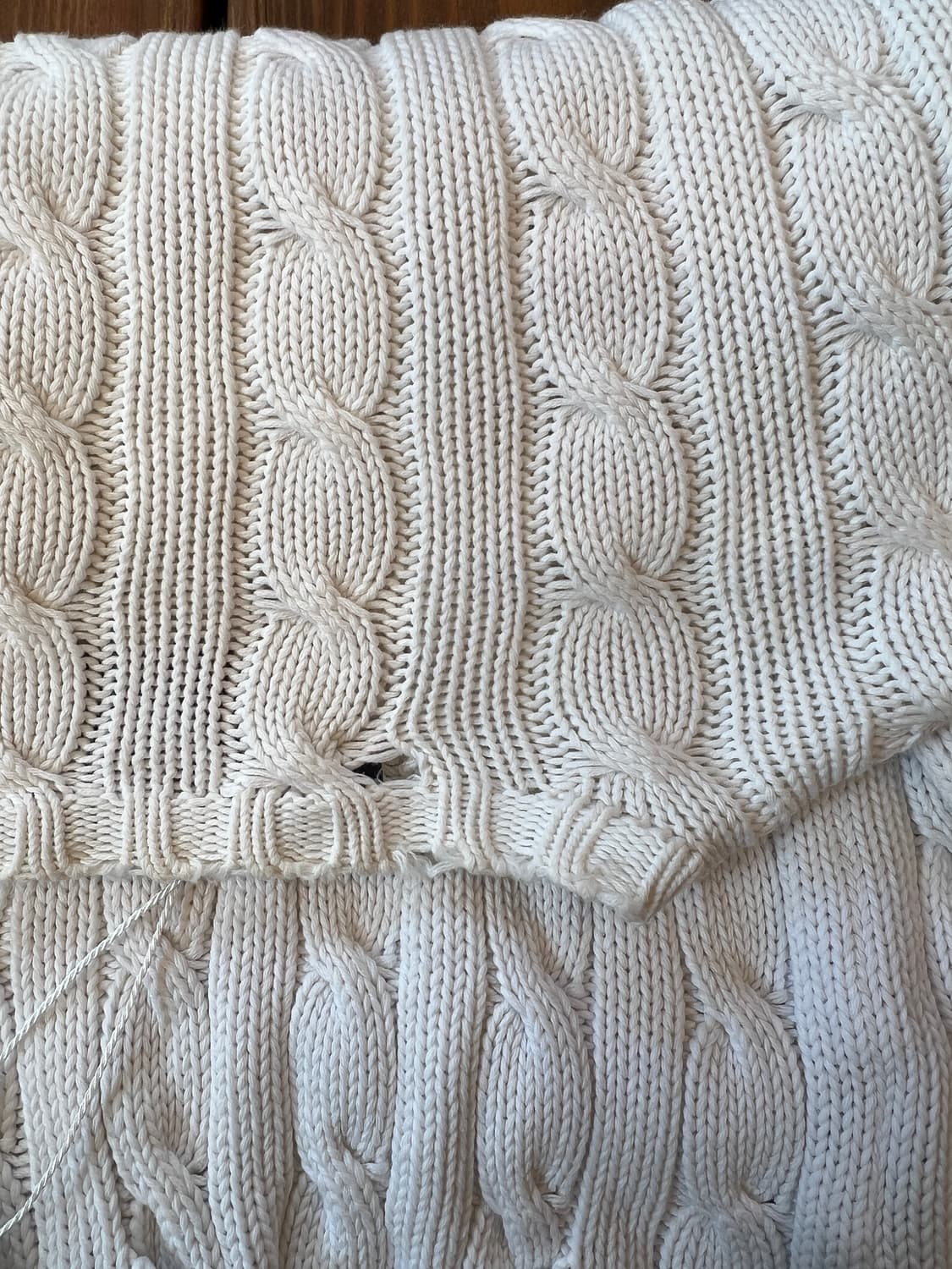 폴로 화이트 니트 가디건 상품이미지8