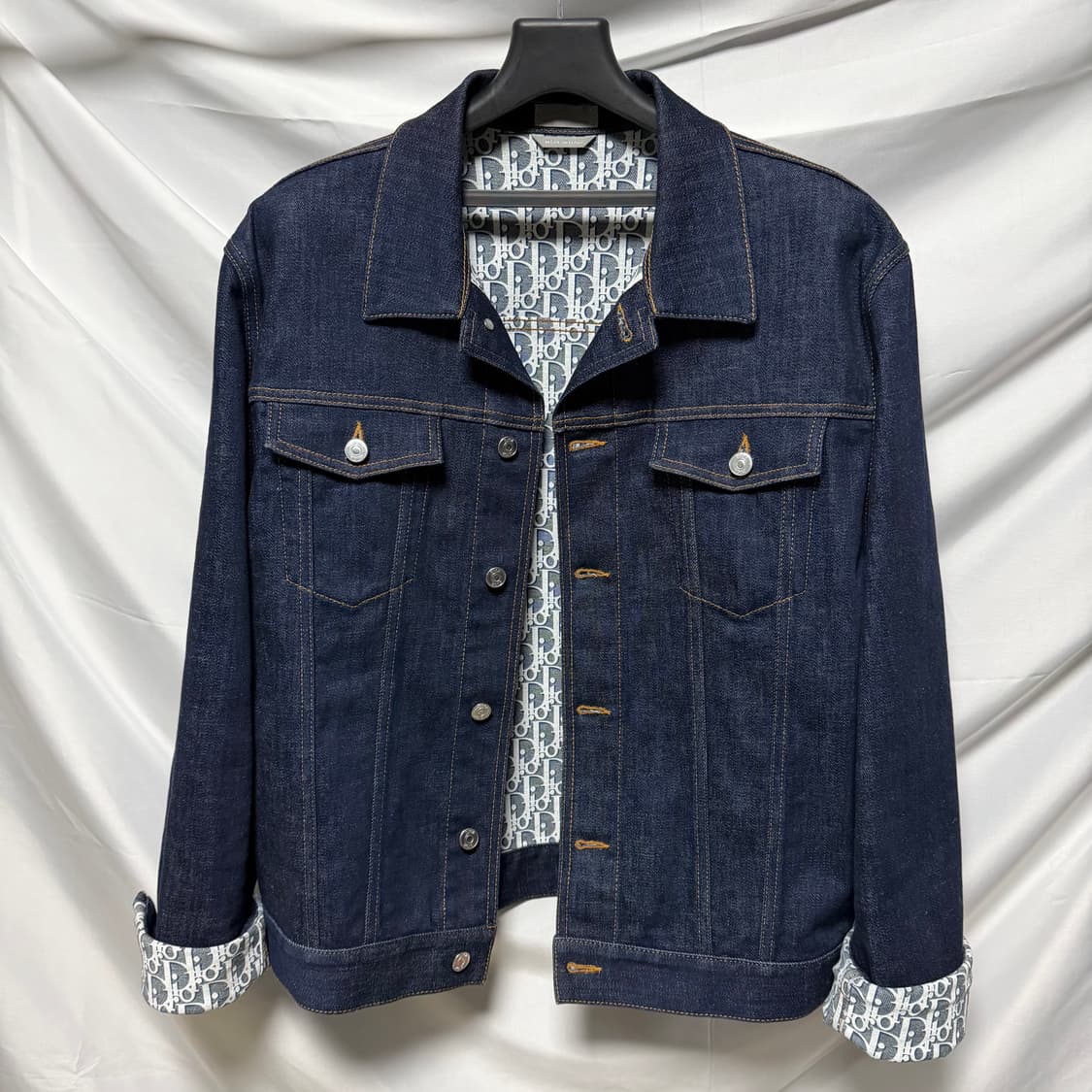 [S+급/54] 디올 오블리크 데님 트러커 청자켓 상품이미지2