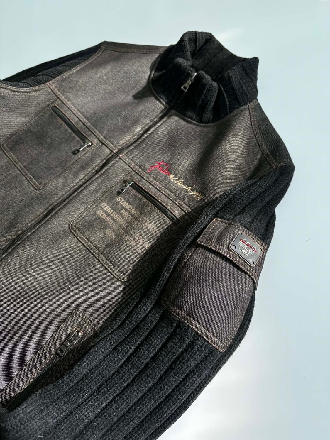 [100] 후부 03s 올드스쿨 니트 집업 자켓 상품이미지7