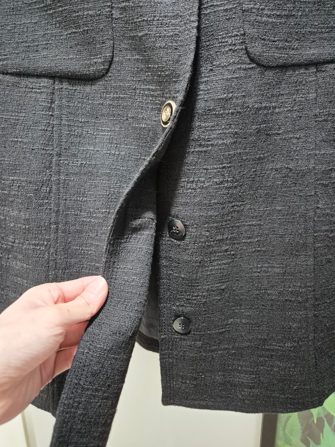 (타임세일)(새상품)온앤온 블랙 트위드 원피스 상품이미지6