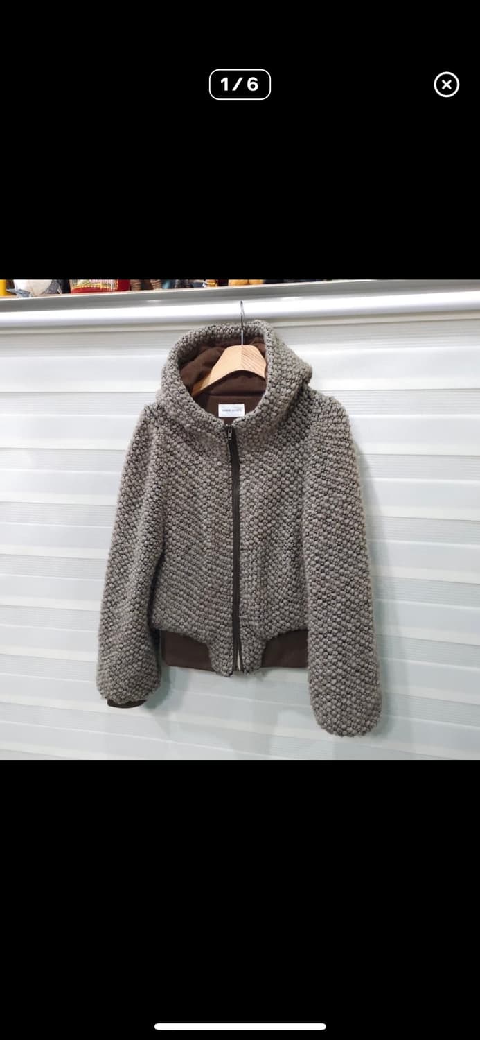 츠모리치사토 니트 집업 상품이미지1