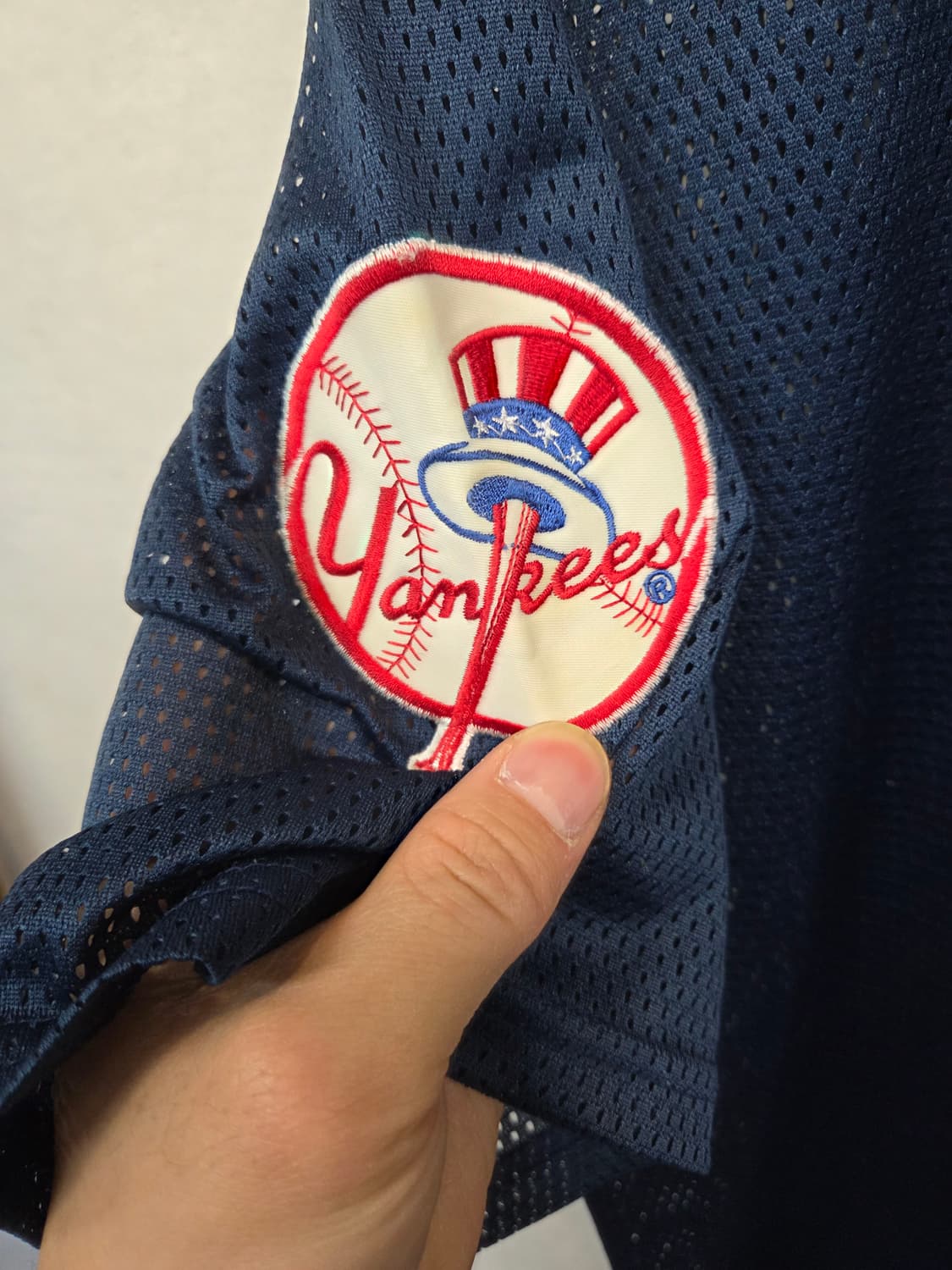 Trt mlb 뉴욕양키즈 유니폼 메쉬 져지반팔 L 상품이미지4