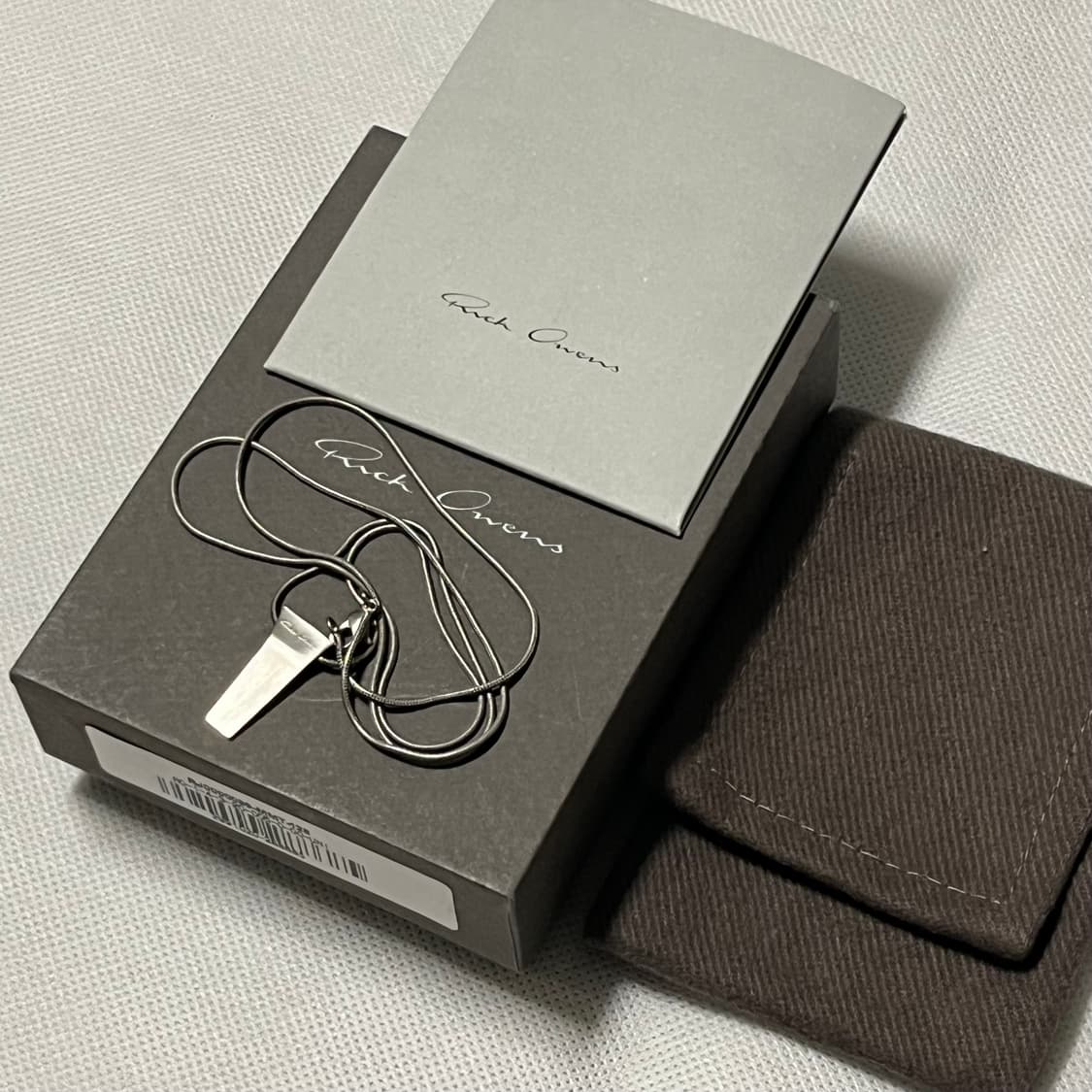 릭오웬스 MINI TRUNK 목걸이/실버 상품이미지4