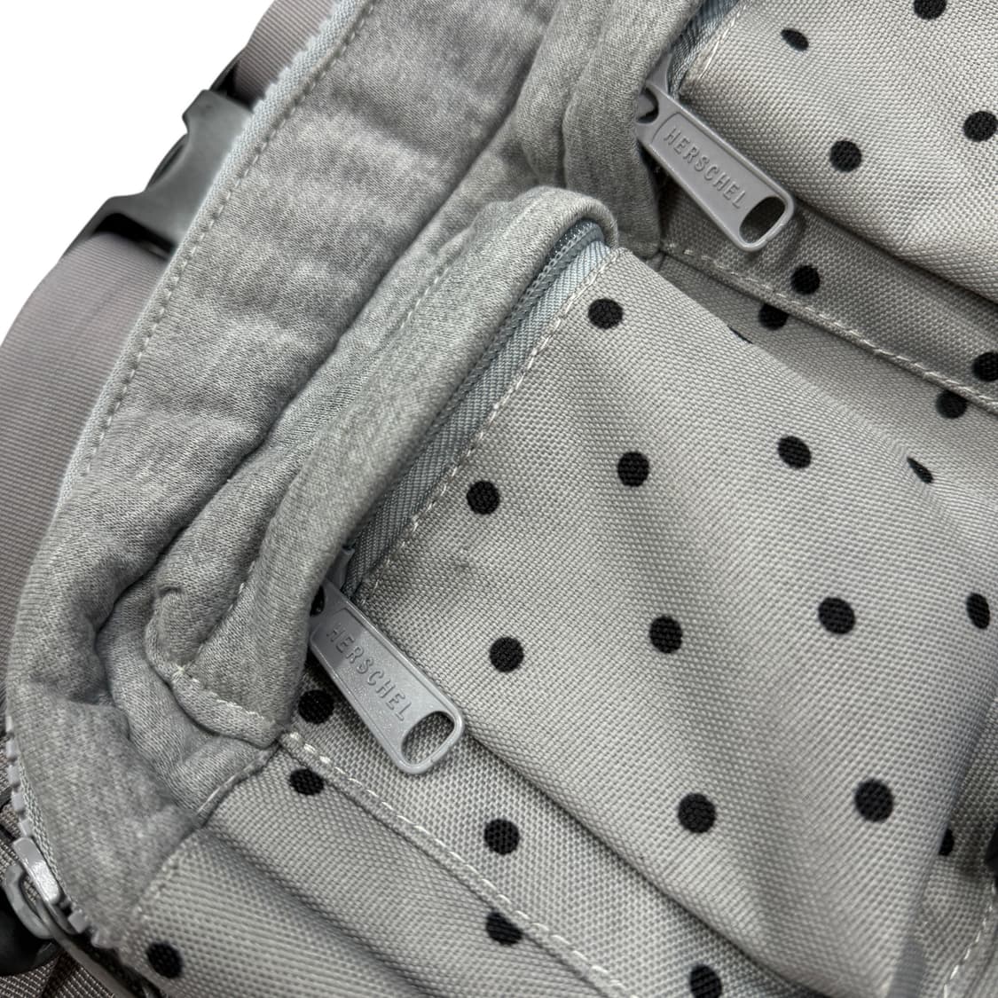 스투시 X 허쉘 도트 땡땡이 웨이스트백 힙색 가방 그레이 상품이미지8