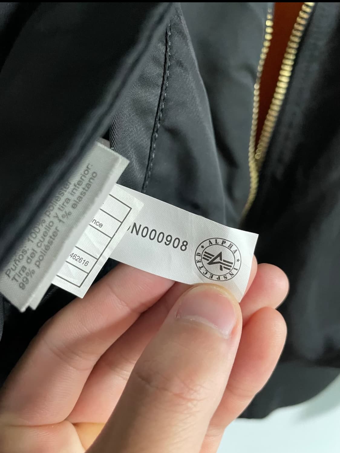 알파인더스트리 항공점퍼 ma-1 블랙 M 상품이미지5