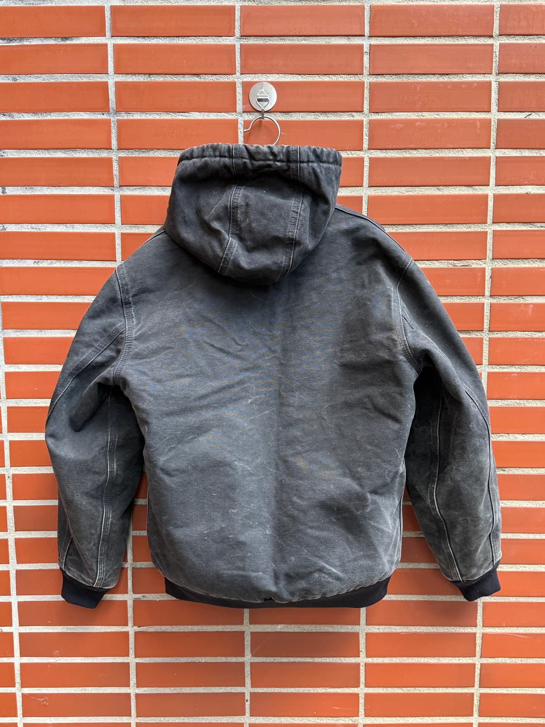 칼하트 후드 워크 자켓 블랙 wj130 BLK (M)made in usa 상품이미지5