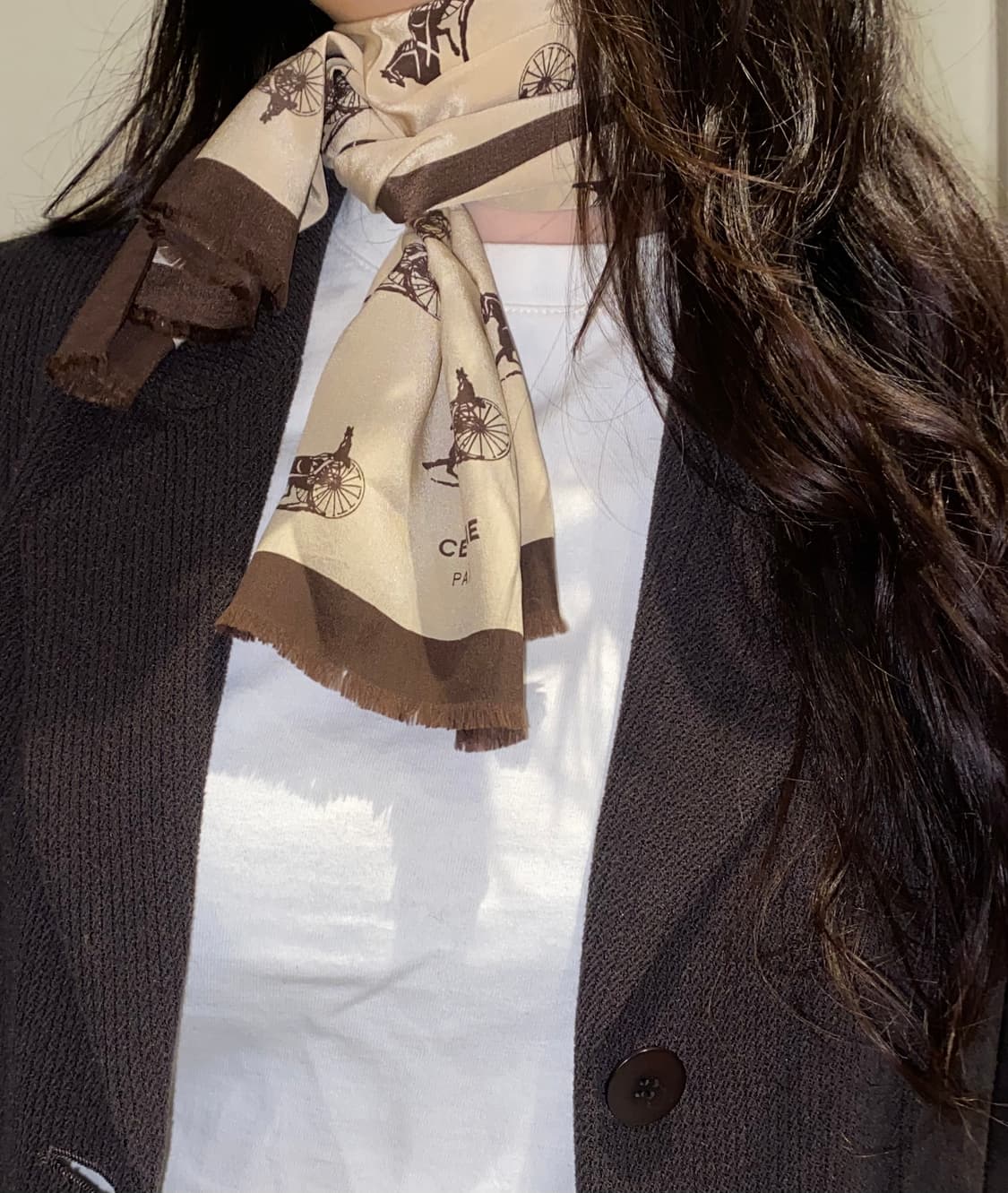 셀린느 마차 롱 스카프 상품이미지1