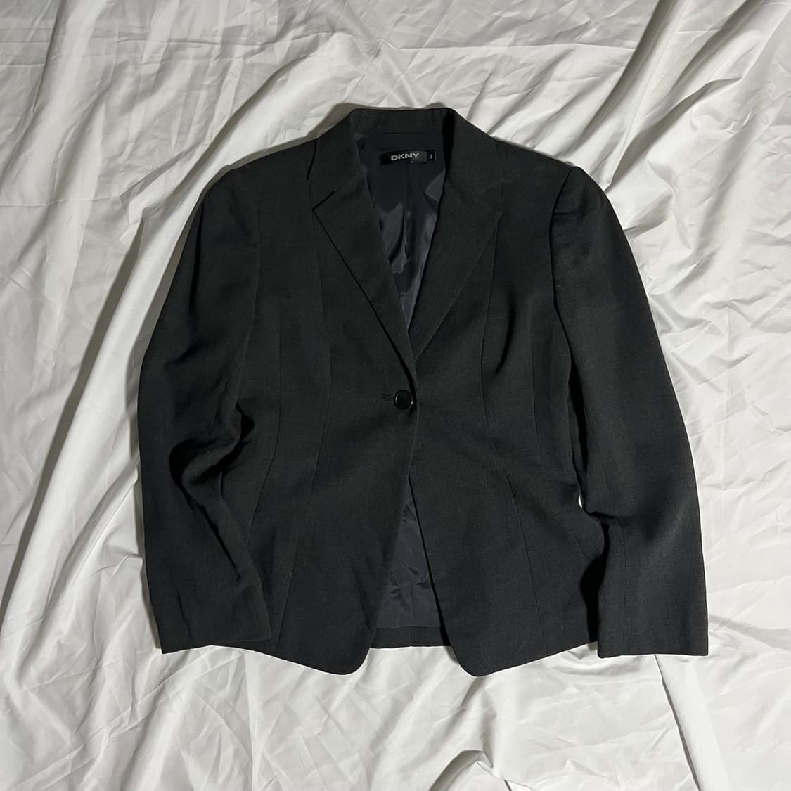DKNY . 차콜 원버튼 블레이저 상품이미지1