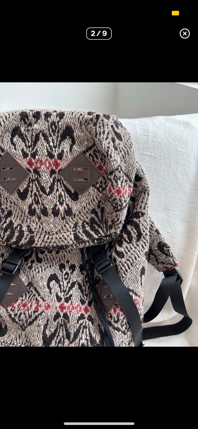 AHCAHCUM 무챠챠 자카드 백팩 상품이미지2