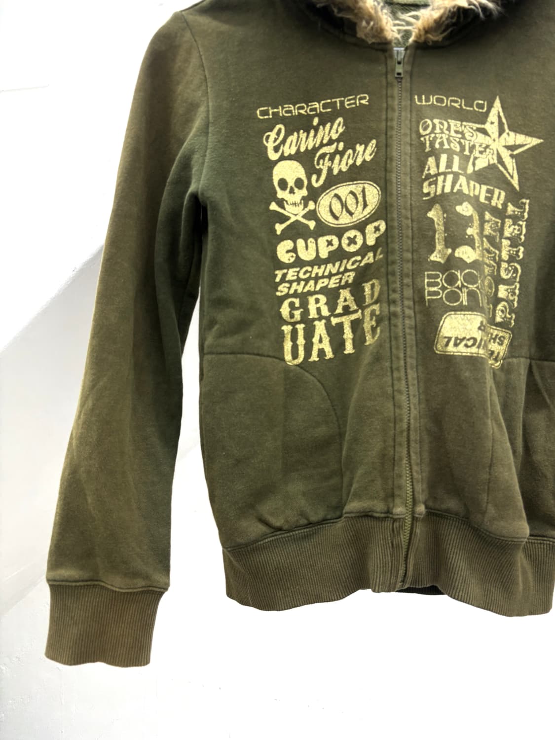 Fur trimmed hood punk mood jacket   상품이미지3