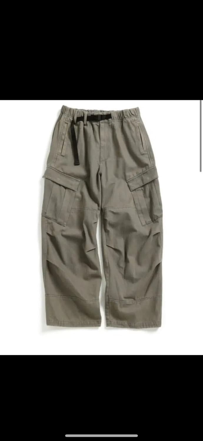 해칭룸 밀팬츠 워시드 올리브 3 상품이미지1