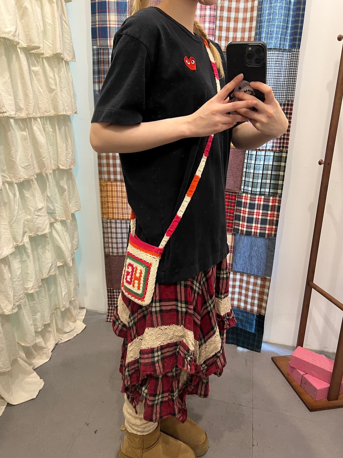 꼼데가르송 블랙 베이직 반팔티  상품이미지2