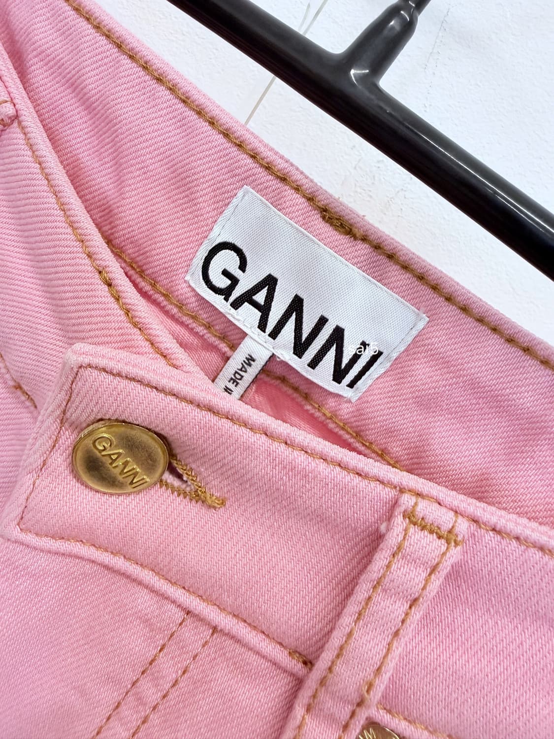 GANNI 배색 핑크팬츠 매장정품 정가50 상품이미지3