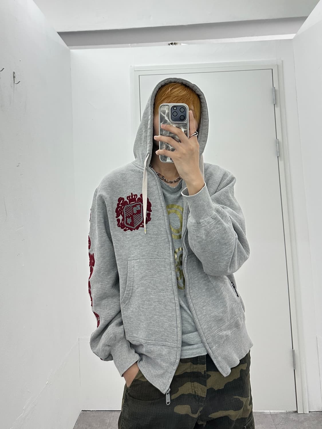 ZOO YORK rare gothic embroidery hood zip 상품이미지3