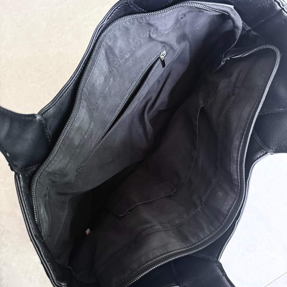 데빌 헬로키티 블랙 가죽 가방 갸루 대대장 상품이미지5