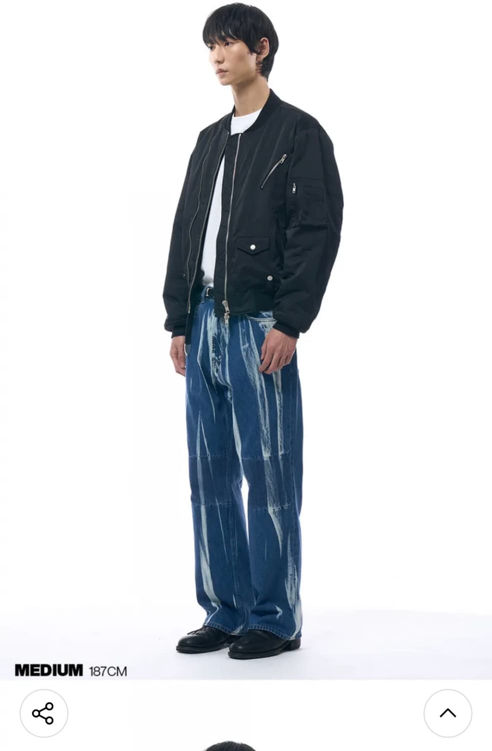 감마갤러리 신슐레이트 ma-1 라이더자켓 급처 상품이미지3