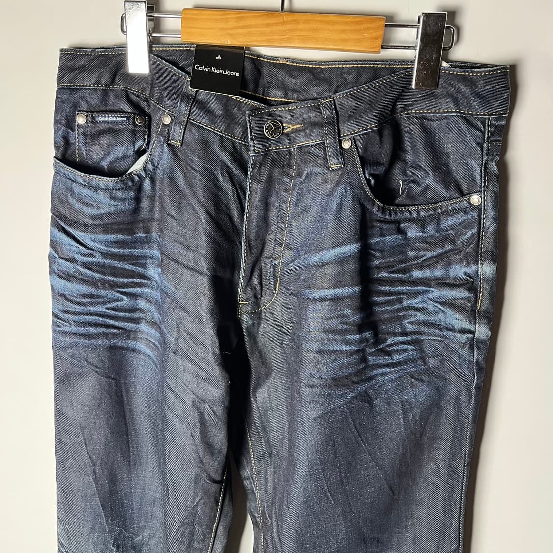 [Calvin Klein] 캘빈클라인 진스 페이딩 플리츠 데님팬츠 상품이미지3