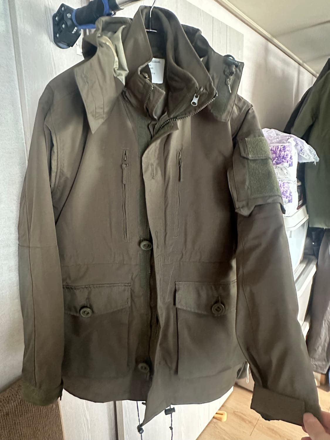 밀리터리(military) smoke combat 쟈켓 입니다. 상품이미지1