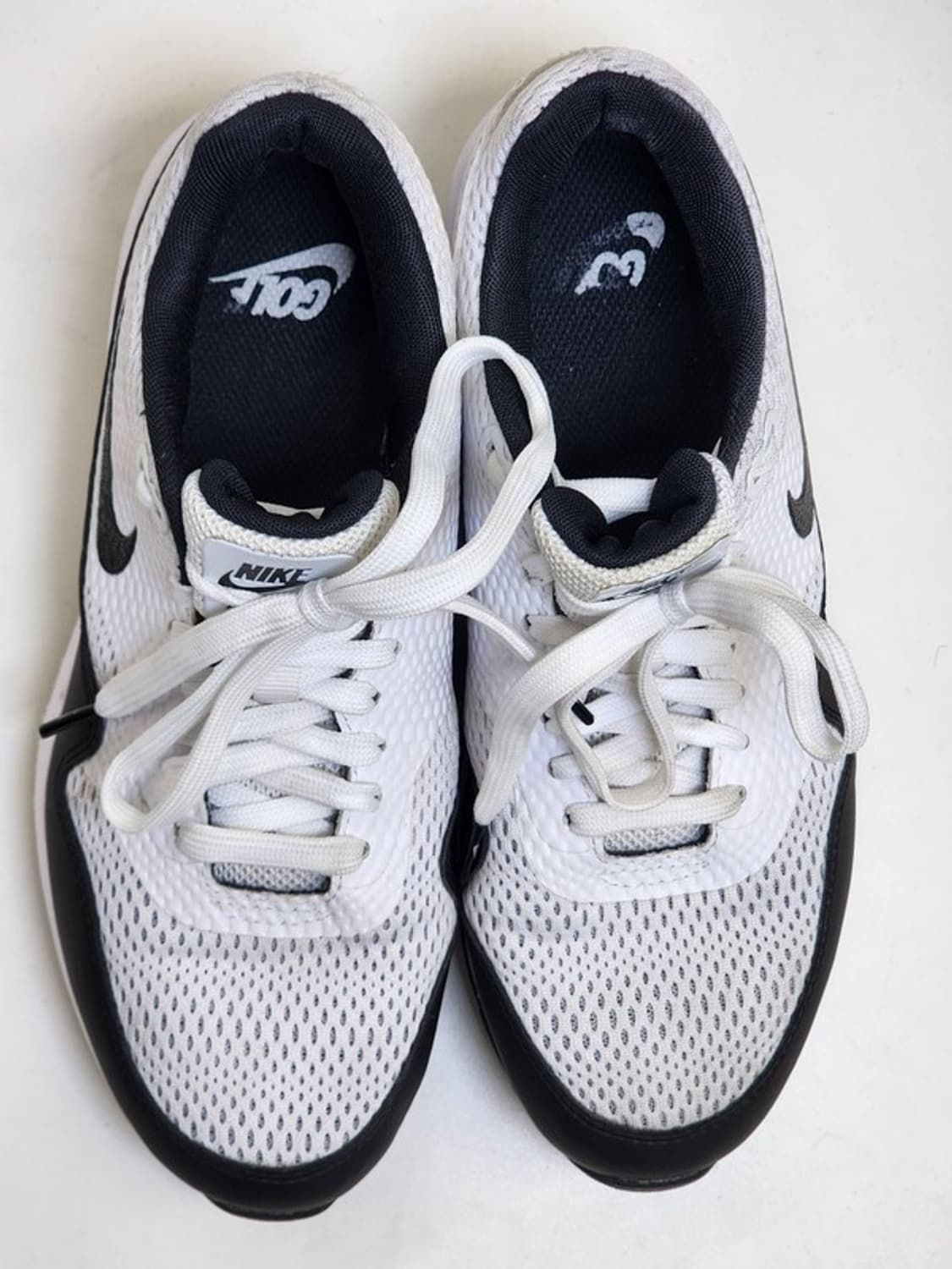 NIKE 에어맥스 1 골프 화이트 블랙 245 상품이미지4