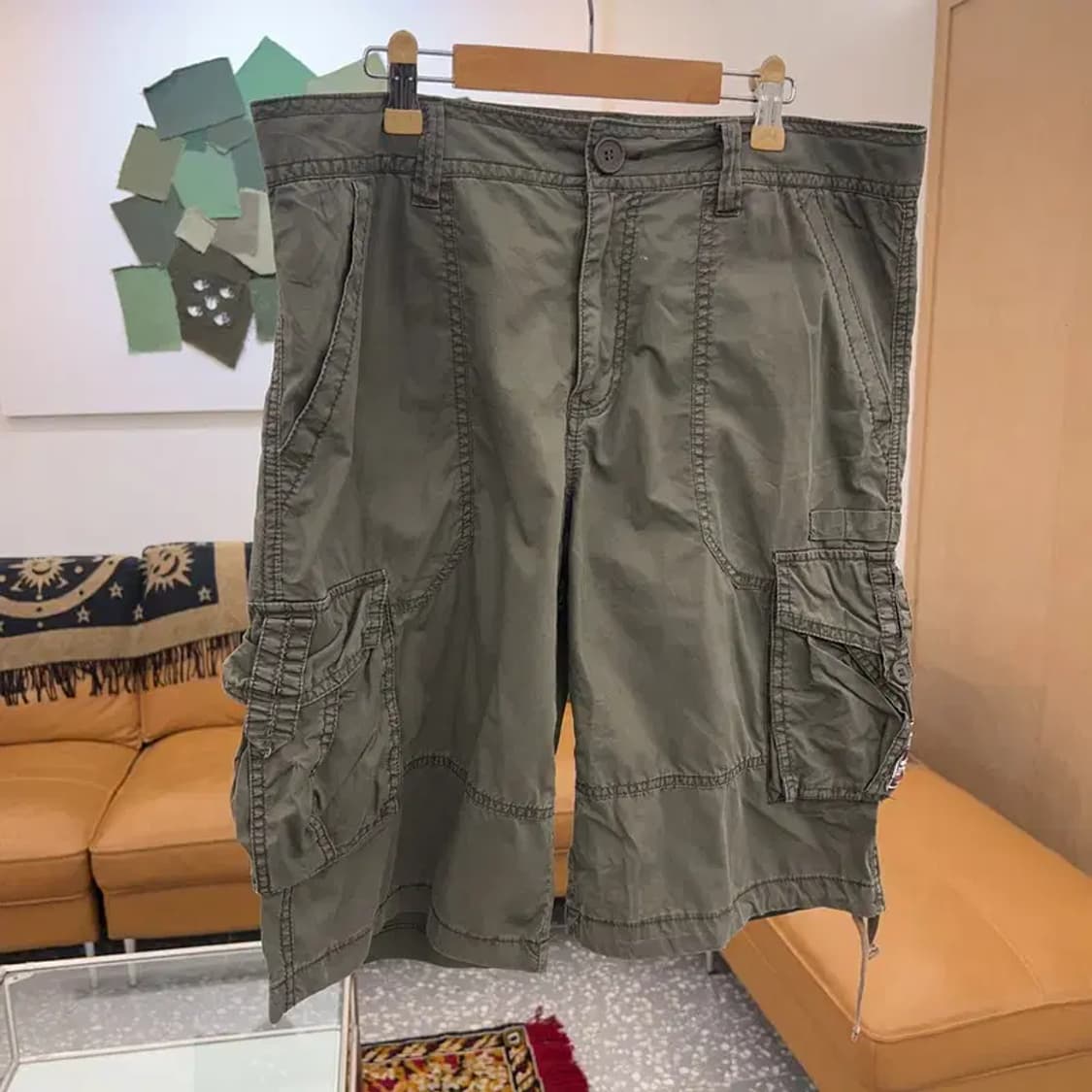 빈티지 카고팬츠 면 반바지 C03782 상품이미지1