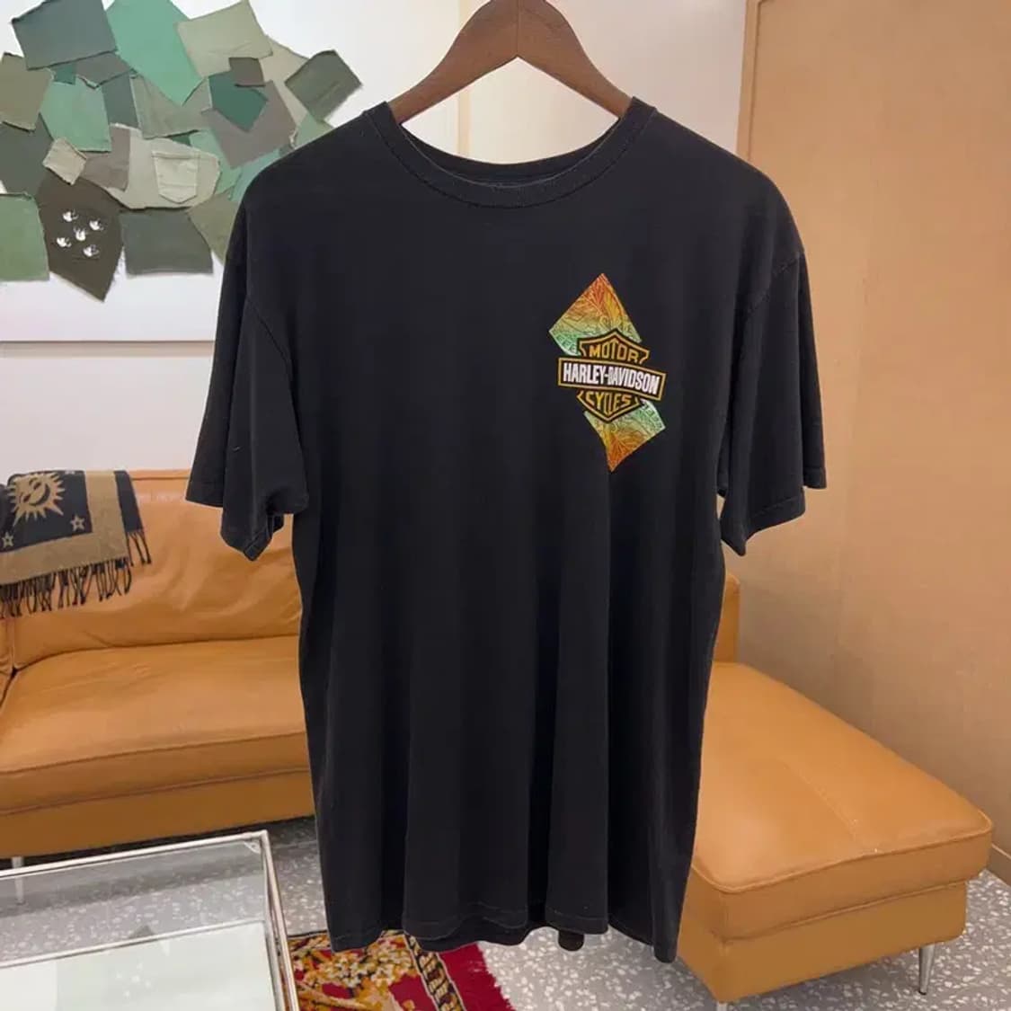 할리 데이비슨 빈티지 프린팅 반팔티 95 C03827 상품이미지2