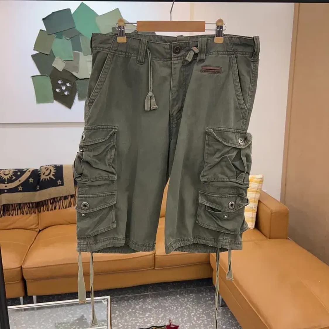 빈티지 멀티포켓 카고팬츠 반바지 32인치 C03873 상품이미지1