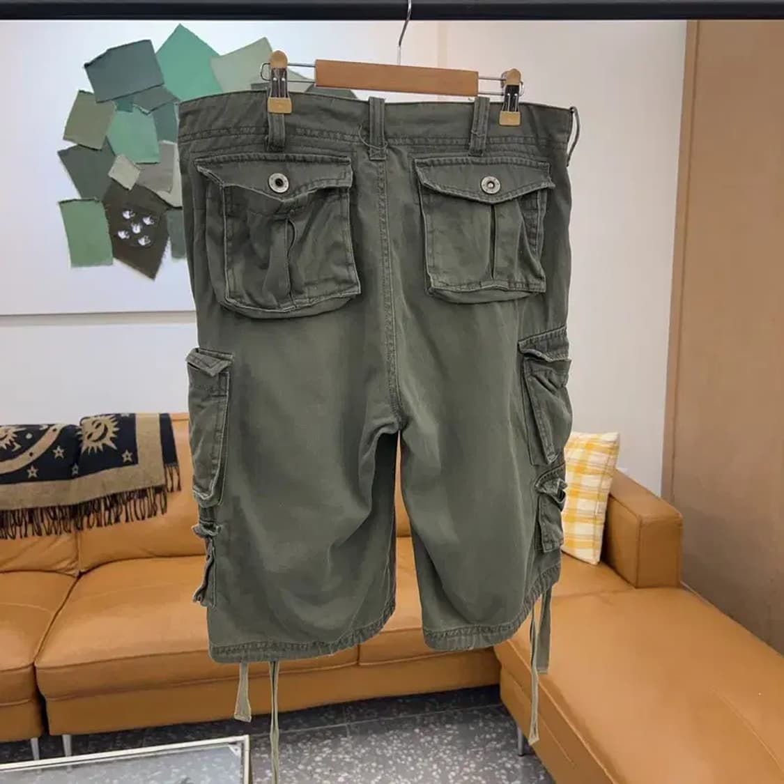 빈티지 멀티포켓 카고팬츠 반바지 32인치 C03873 상품이미지2