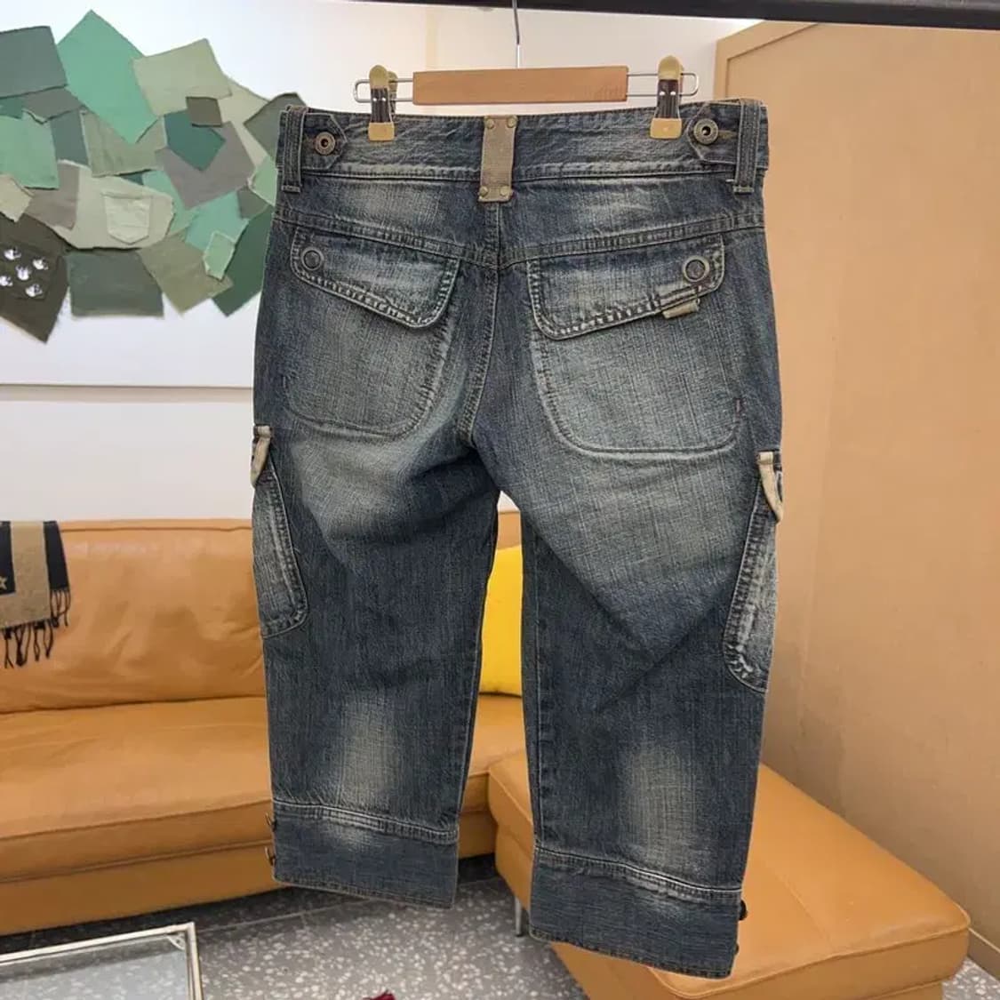 푸부 FUBU Y2K 카고팬츠 데님 반바지 67 C03962 상품이미지2