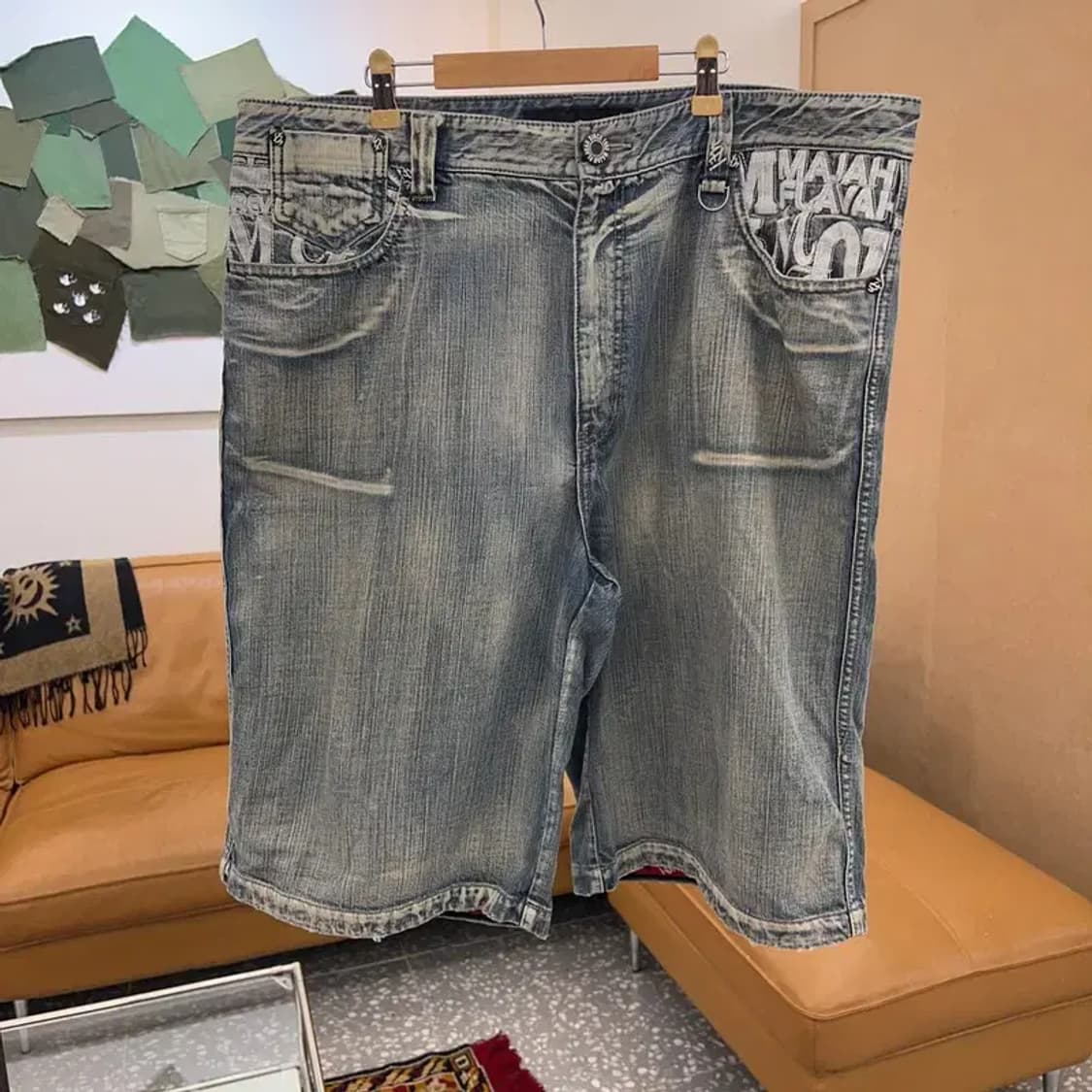 마자플라바 올드스쿨 빅사이즈 데님 청반바지 38인치 C03967 상품이미지1