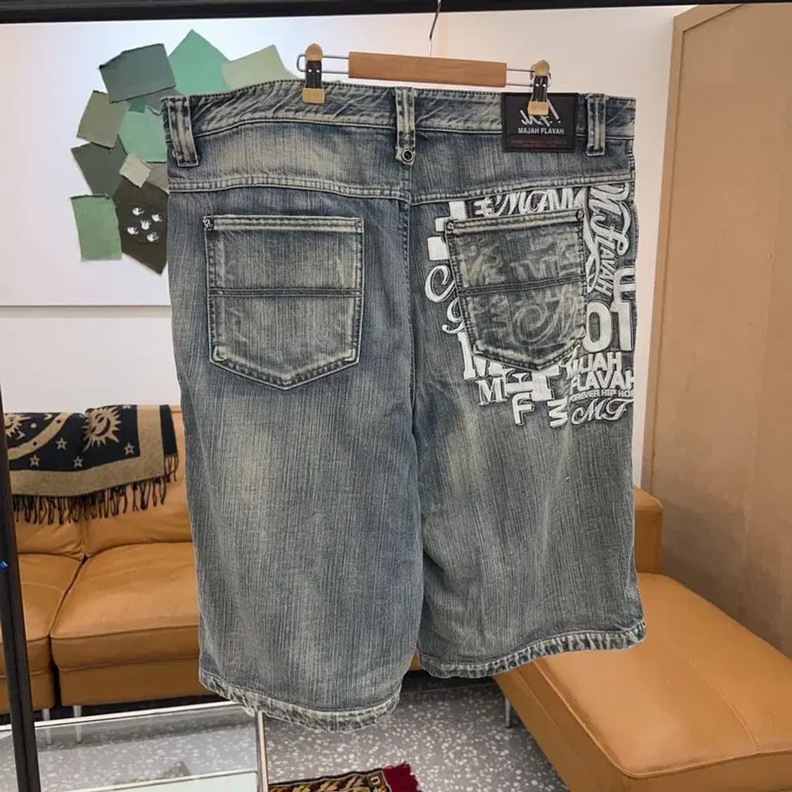 마자플라바 올드스쿨 빅사이즈 데님 청반바지 38인치 C03967 상품이미지2