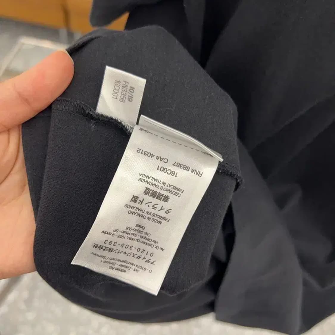 요지야먀모트 Y-3 프린팅 로고 무지 반팔티 100 C03973 상품이미지5
