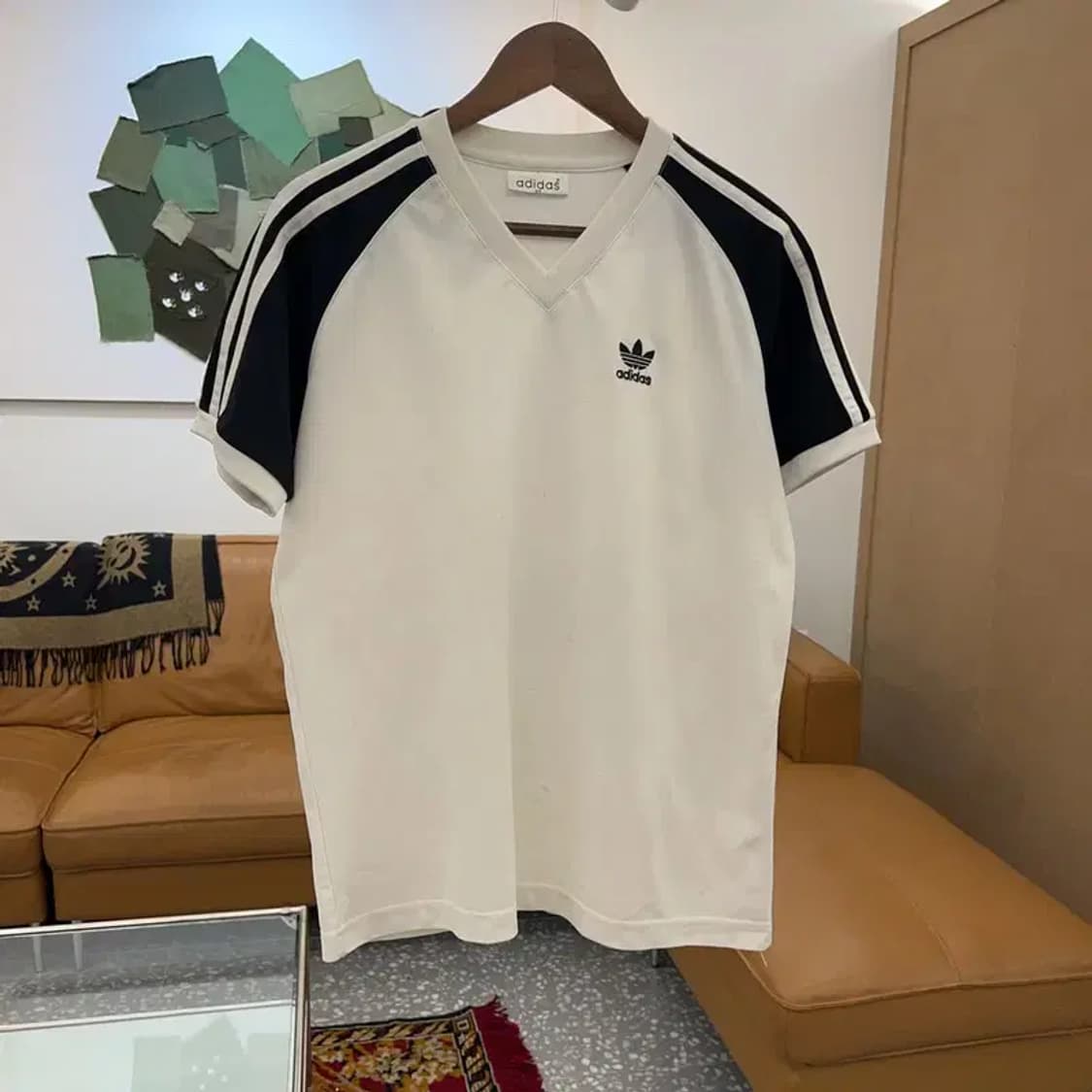 아디다스 제우교역 브이넥 링거티 반팔티 95 C03983 상품이미지1