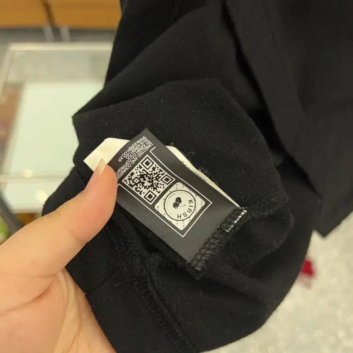 키르시 반짝이 빅체리 프린팅 반팔티 95 C04002 상품이미지4
