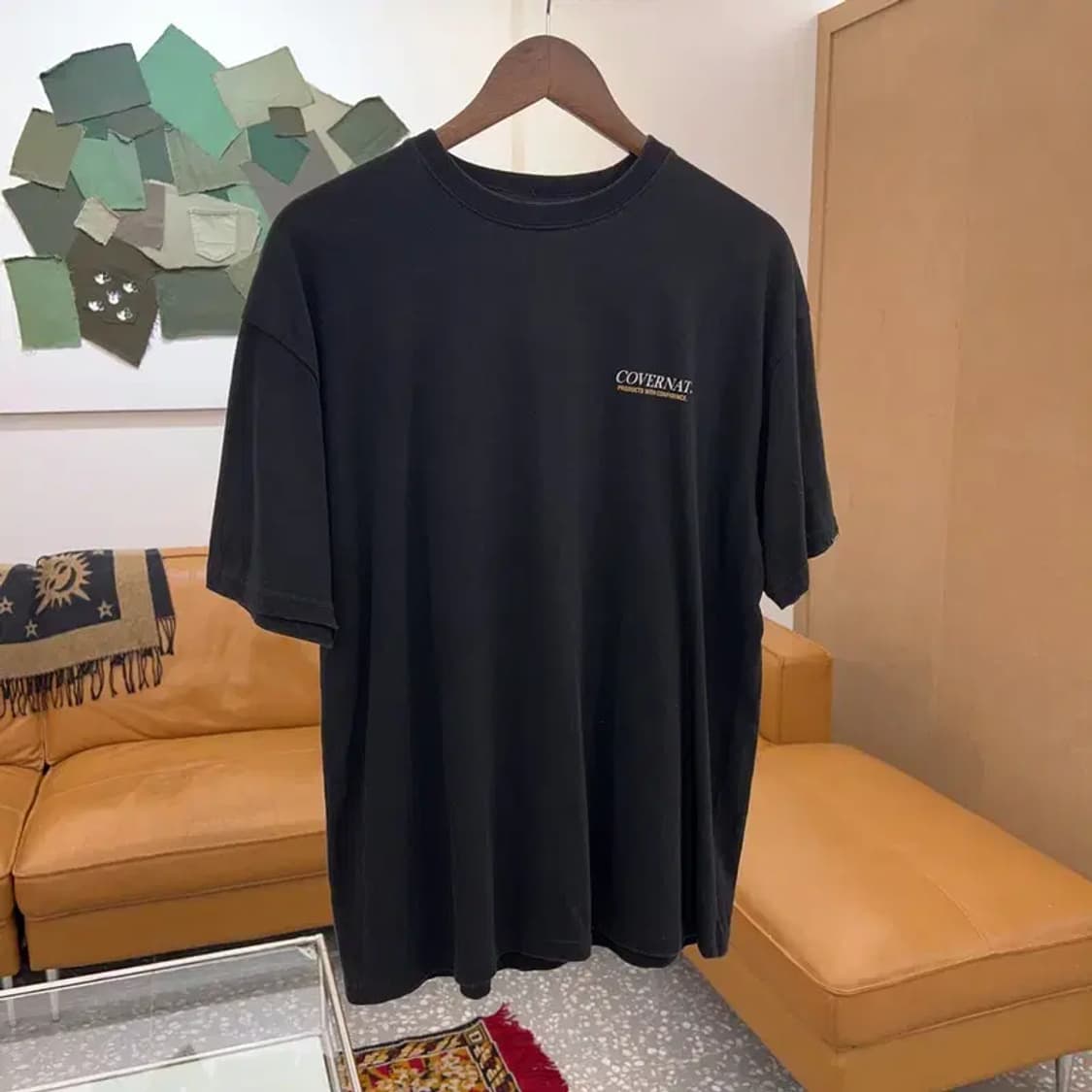 커버낫 백프린팅 오버핏 캐주얼 반팔티 95 C04007 상품이미지2