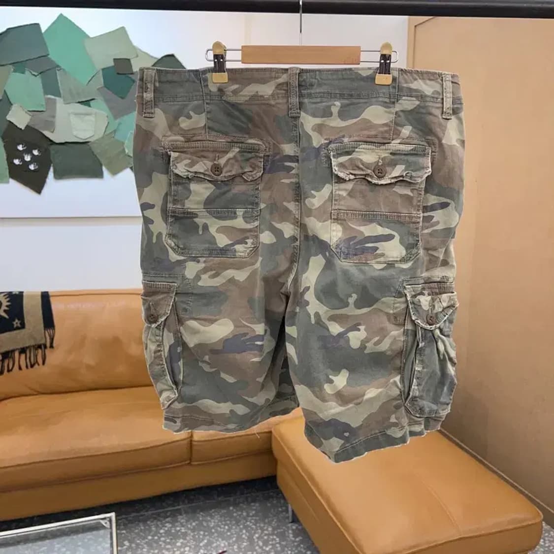 아메리칸 이글 빈티지 카모 카고팬츠 반바지 36인치 C04061 상품이미지2