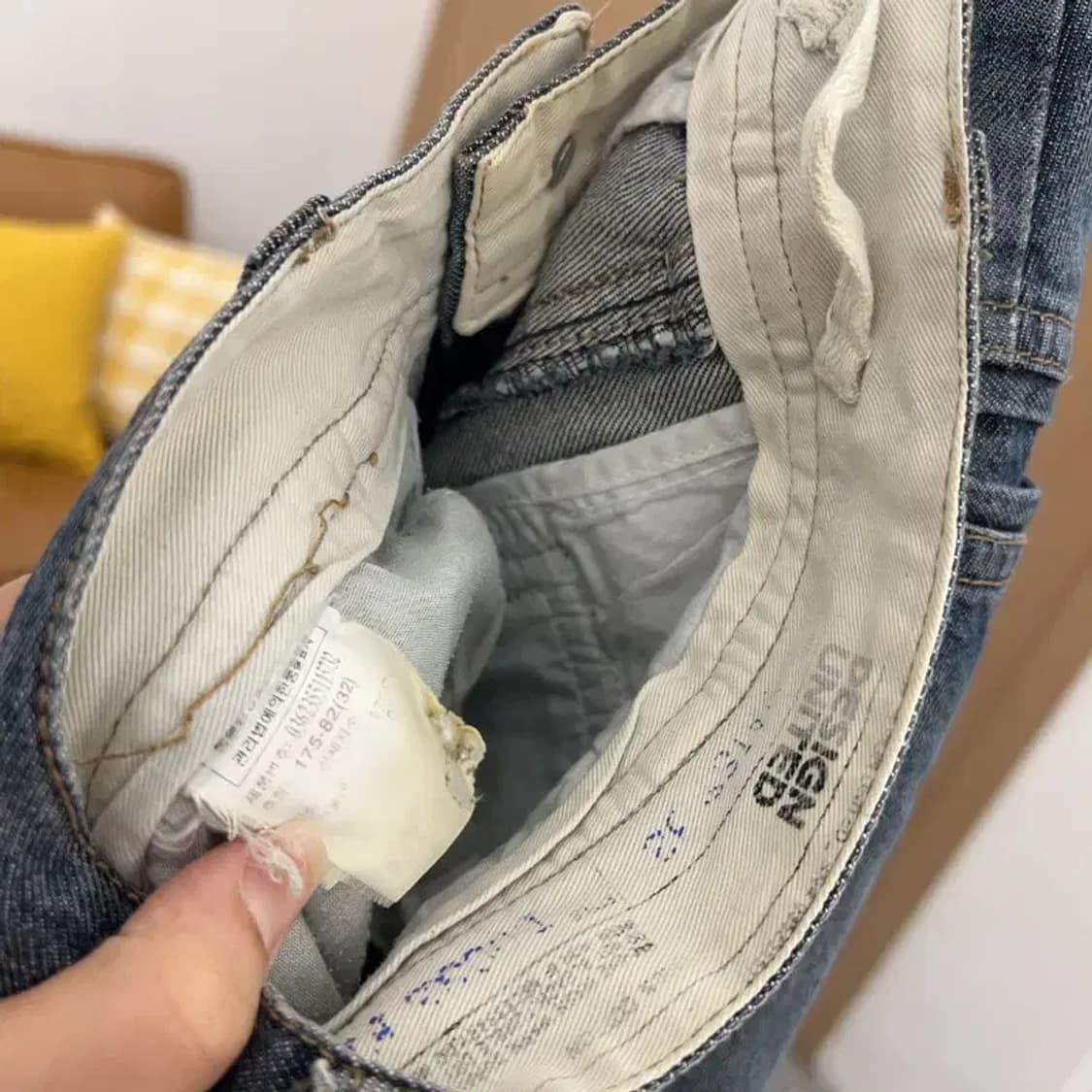 빈티지 데님 카고팬츠 청바지 32인치 C04085 상품이미지3